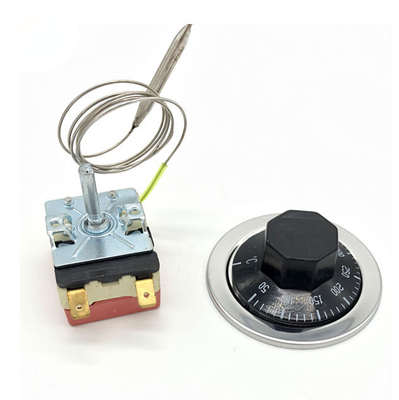 Adjustable Thermostat Temperature Control Switch 50-300 Safety High Limit Capillary Thermostat Knob
