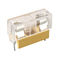 UL VDE Yellow 5x20 Fuse Holder Block PCB Mount PTF-15 5*20mm Fuse Base with Transparent Cover