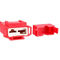 Red 30A ATC In Line Blade Fuse Holder 18 Gauge Fuse Box Holder For Automotive